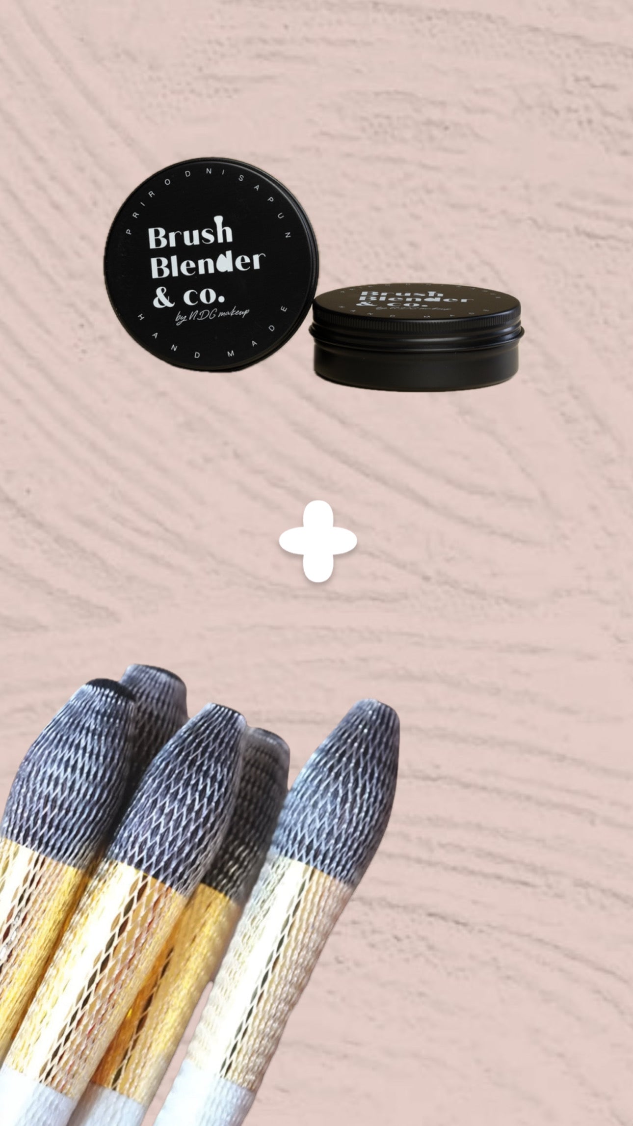 BUNDLE BrushBlender&co. sapun + zaštitne mrežice za četkice